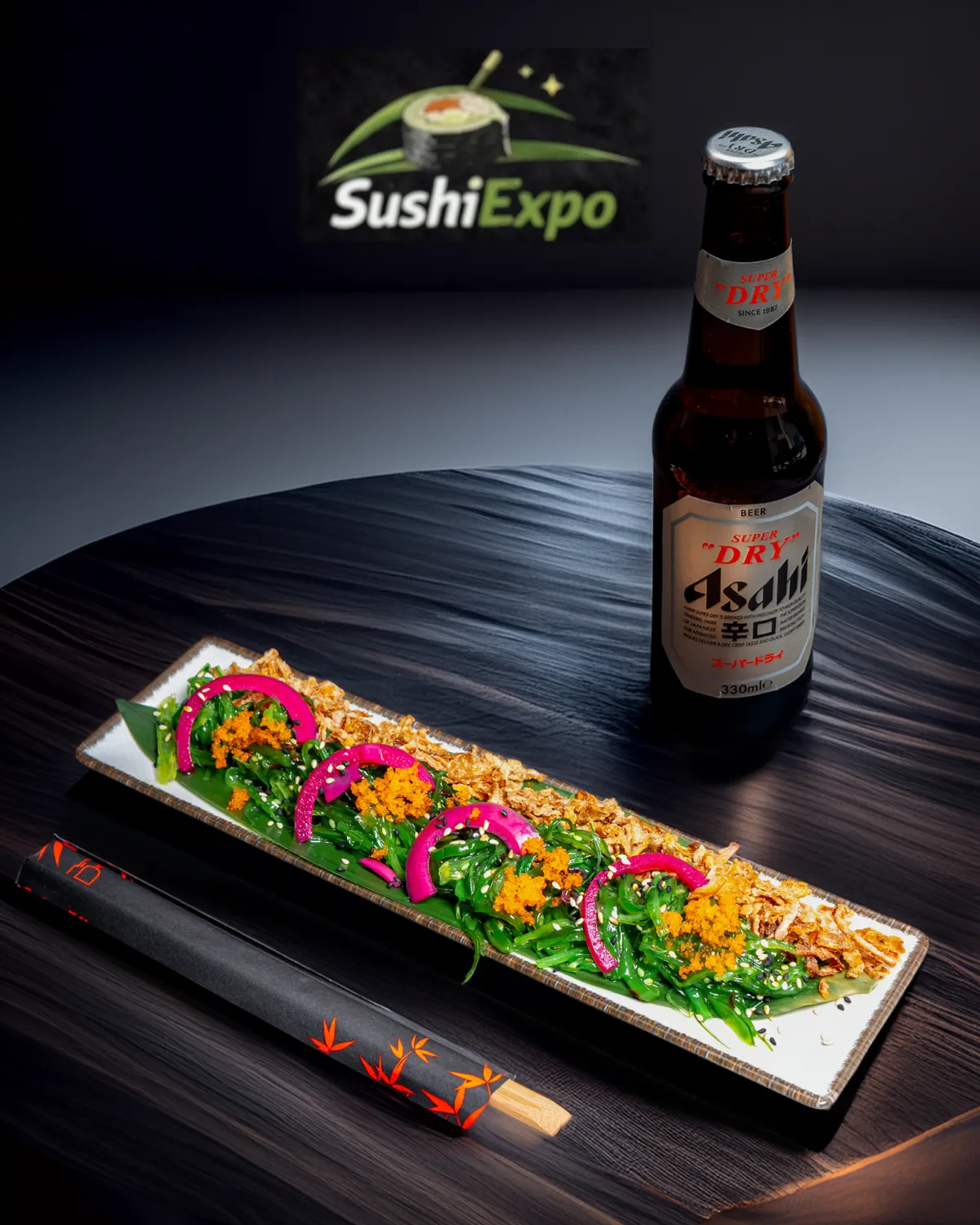 Ensalada Wakame con tobiko